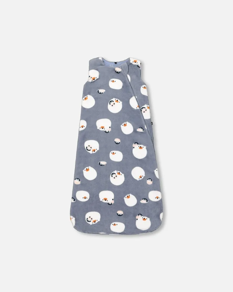 Printed Plush Sleep Sack Blue Bears