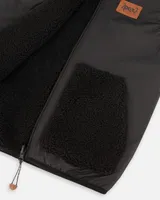 Reversible Sleeveless Jacket Black