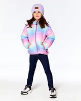 Quilted Transition Jacket Multicolor Gradient