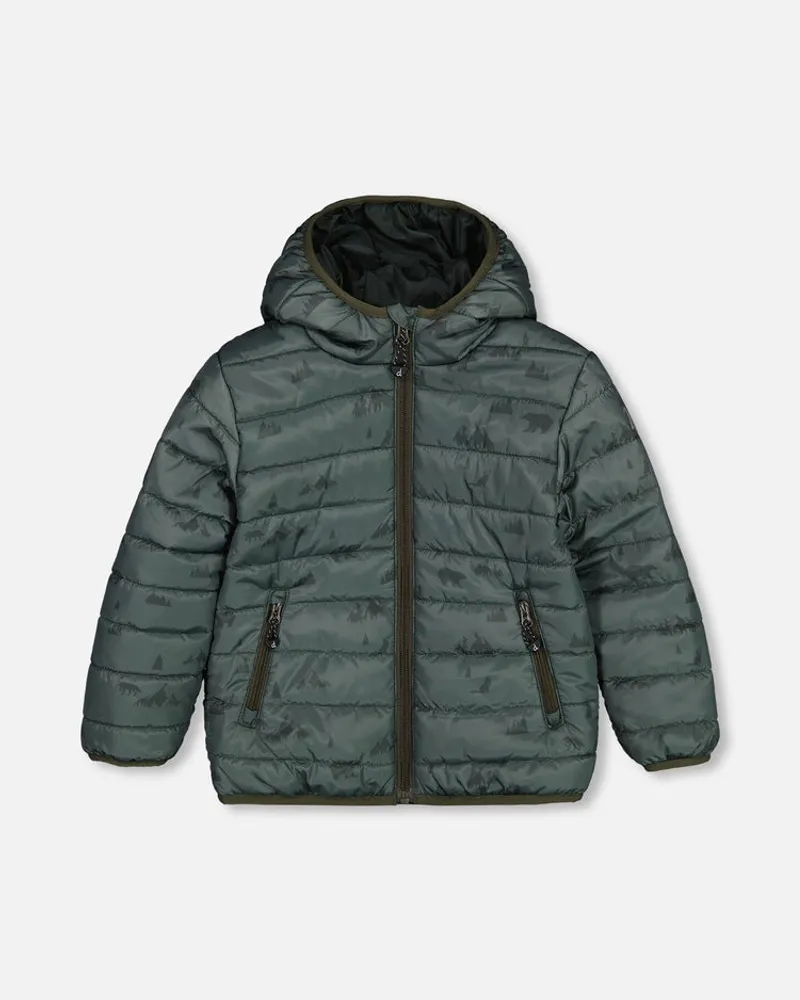 Quilted Transition Jacket Green