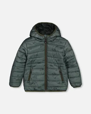 Quilted Transition Jacket Green