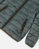 Quilted Transition Jacket Green