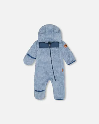 Baby Mid-Season Sherpa One Piece Teal Blue