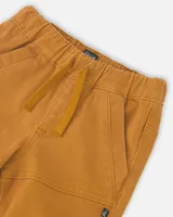 Stretch Twill Jogger Pants Caramel