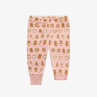 PINK TWO-PIECES PAJAMA WITH AN ALL OVER PRINT OF DELICIOUS COOKIES POLYESTER, BABY