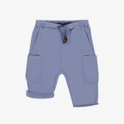 BLUE PANTS RELAXED FIT FRENCH TERRY, BABY