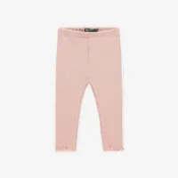 PINK LONG LEGGING IRREGULAR RIB, BABY