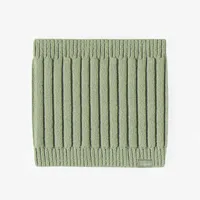 SAGE GREEN KNITTED NEACK WARMER IN COTTON AND CASHMERE, CHILD