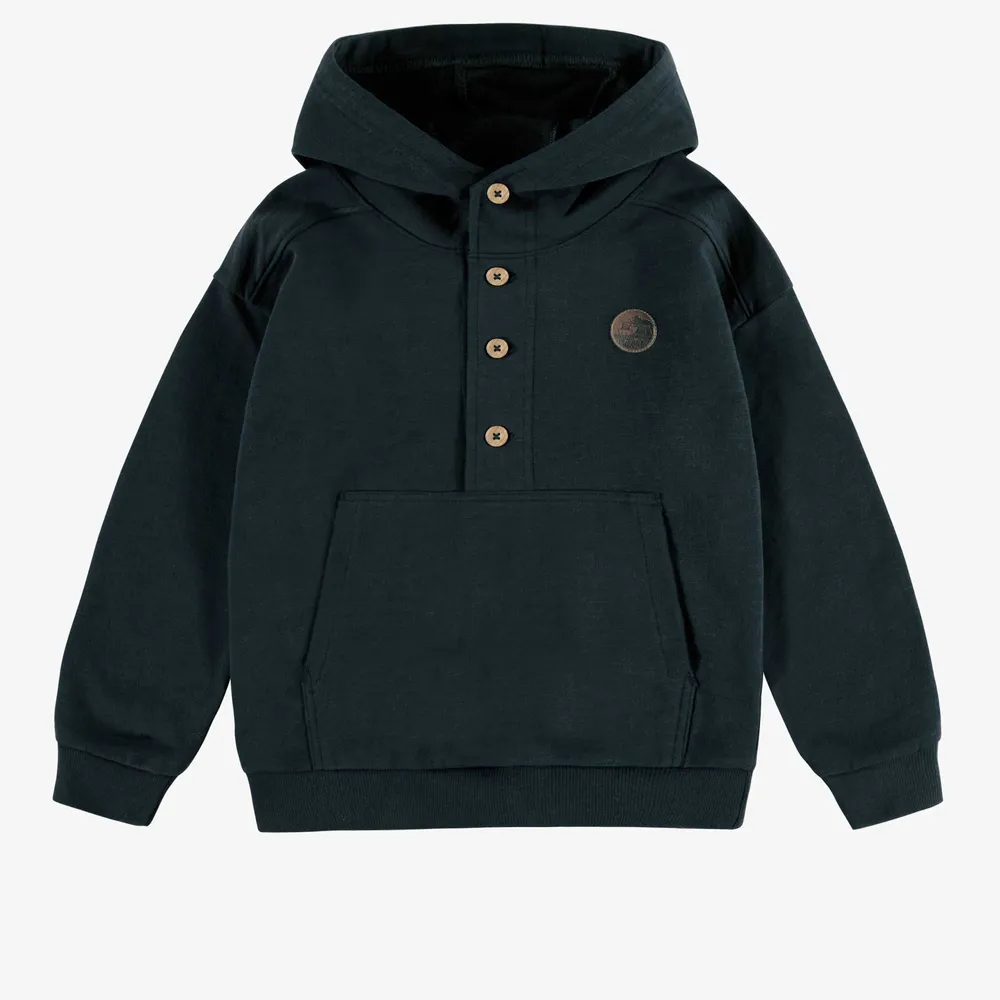 NAVY HOODIE FRENCH TERRY, CHILD