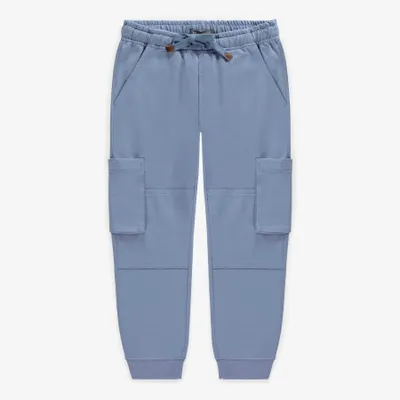 BLUE PANTS RELAXED FIT FRENCH TERRY, CHILD