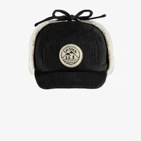 BLACK WINTER CAP CORDUROY, CHILD