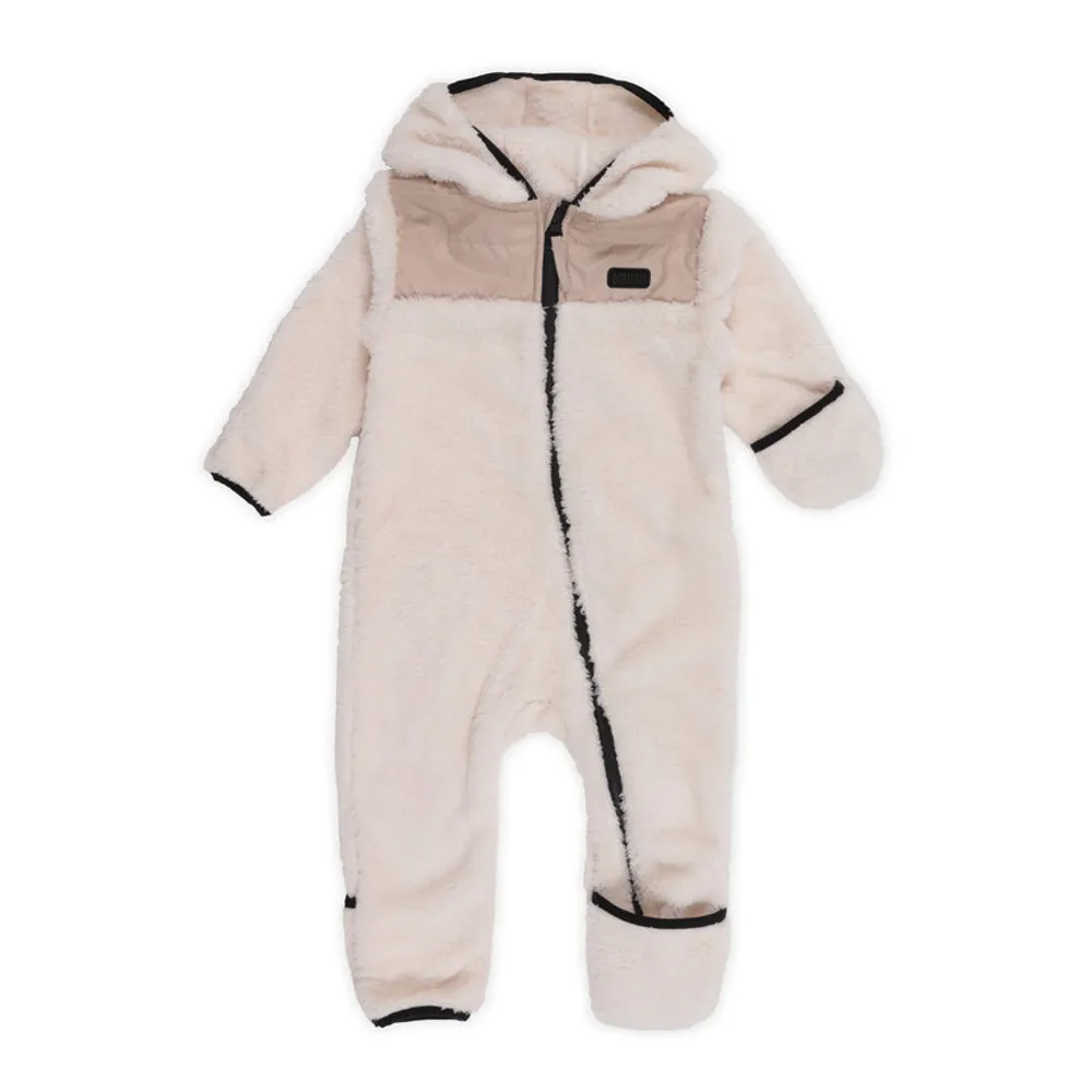 Hooded Suit Baby Beige