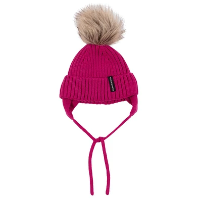 Charlotte Baby Girls Magenta Knit Hat