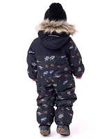 Baby Jayden one-piece snowsuit Boy Black