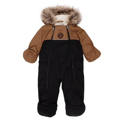 Baby Karl one-piece snowsuit Boy Black