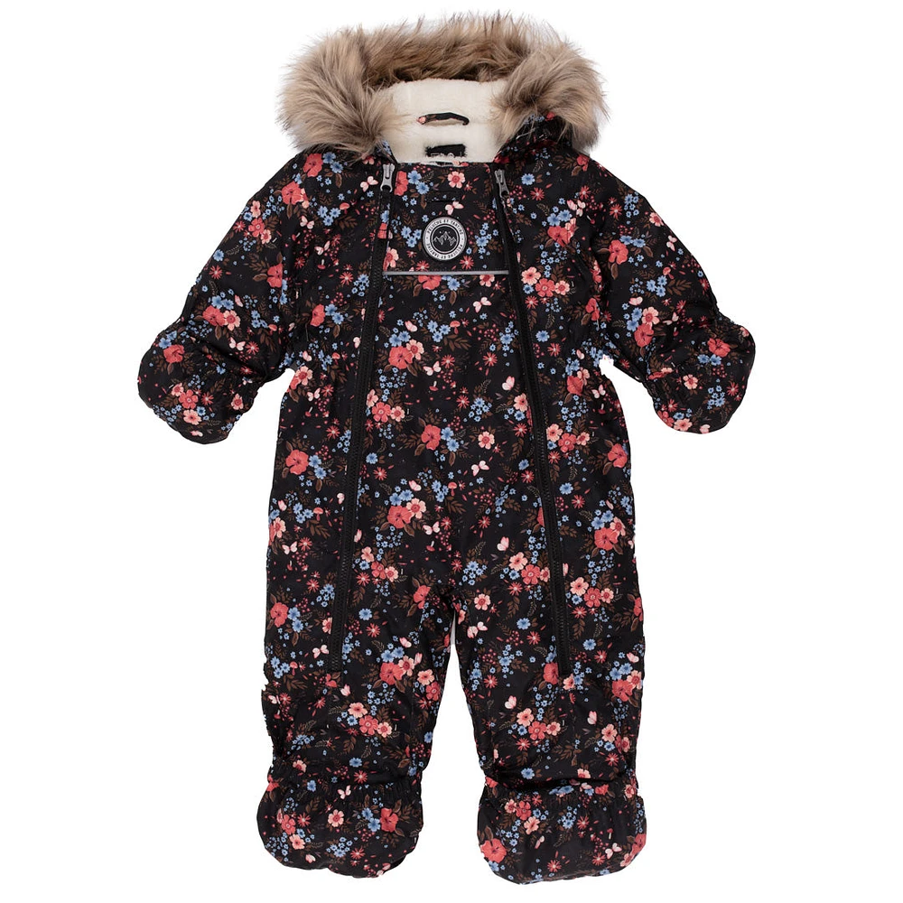 Mila Baby One-Piece Snowsuit Girl Black