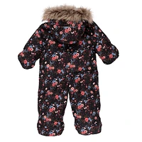 Mila Baby One-Piece Snowsuit Girl Black