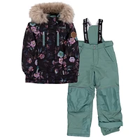 Lea Girls Snowsuit Black