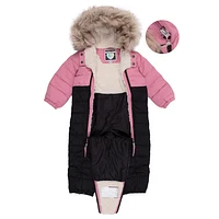 Selena Baby Pink One-Piece Snowsuit