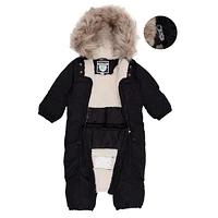 Alix  Baby One-Piece Snowsuit Black