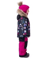 Charlotte Girls' Snowsuit Black