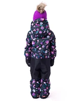 Camelia Girls One-Piece Snowsuit Black