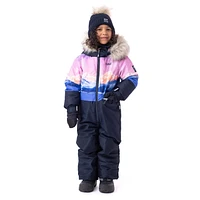 One-piece snowsuit Flavie Girls Navy