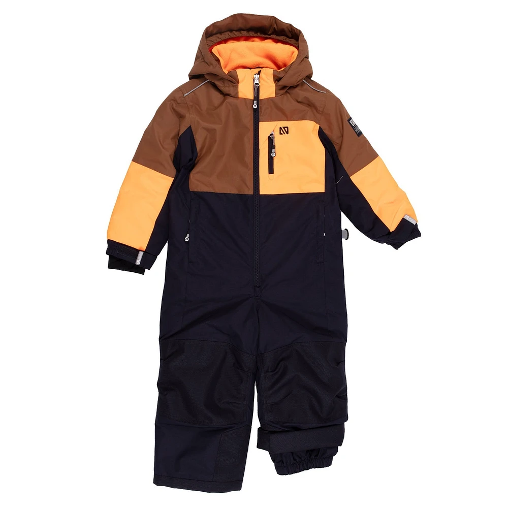 Shawn Boys One-Piece Snowsuit Brown