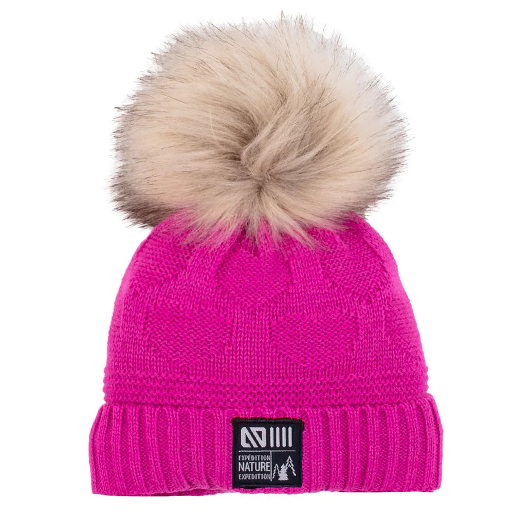 Jenna Girls Mauve Knit Hat