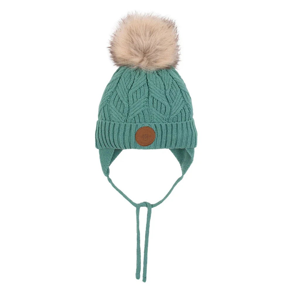 Lea Baby Knit Hat Girl Turquoise