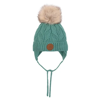 Lea Baby Knit Hat Girl Turquoise