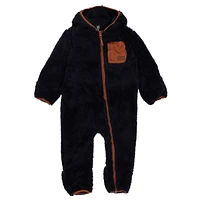 Baby Boy Navy Hooded Jumpsuit