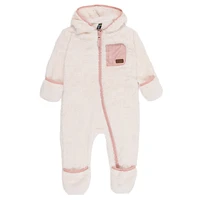 Baby Girls' Ivory Hooded Jumpsuit