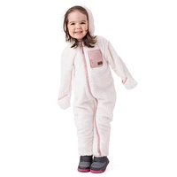 Baby Girls' Ivory Hooded Jumpsuit