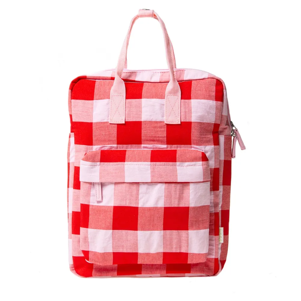 Cherry Check Rucksack