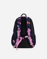 Backpack Navy Printed Unicorn - 18L