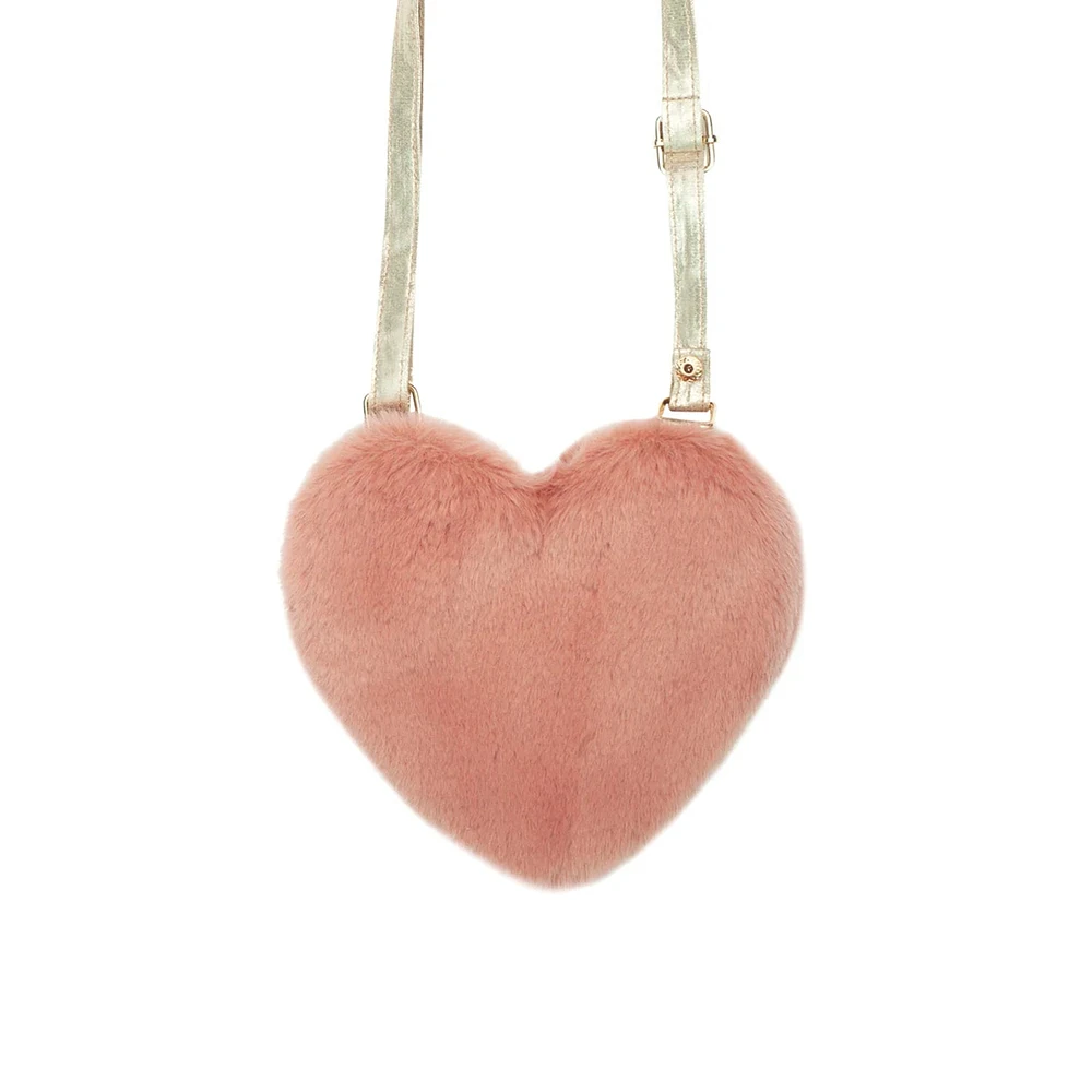 Fluffy Love Heart Bag