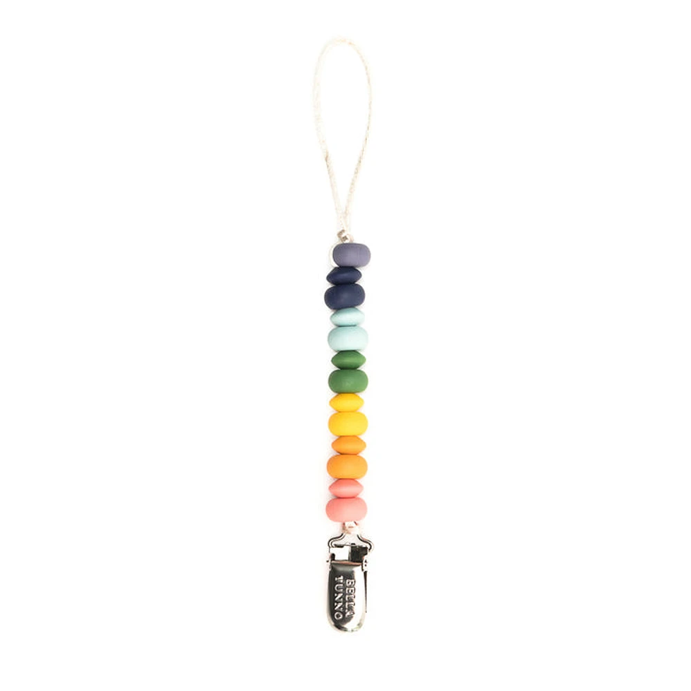 Rainbow Multi Pacifier Clip