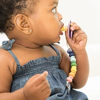 Rainbow Multi Pacifier Clip