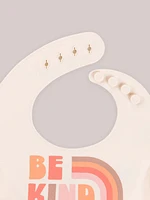 SILICONE BIB - BE KIND RAINBOWS