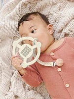 SILICONE TEETHER RING & DETACHABLE CLIP