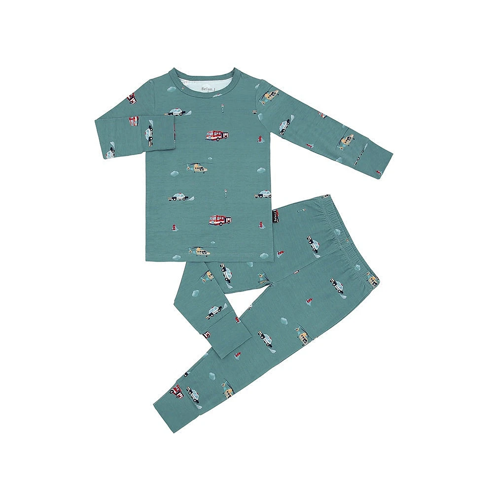 L/S PJ Set - Emergency Vehicles