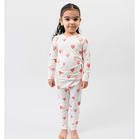 L/S PJ Set - Heart Balloons