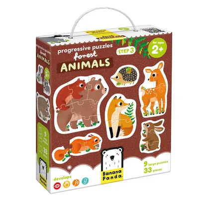 Progressive Puzzles Forest Animals