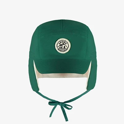 Dark green winter cap nylon, baby