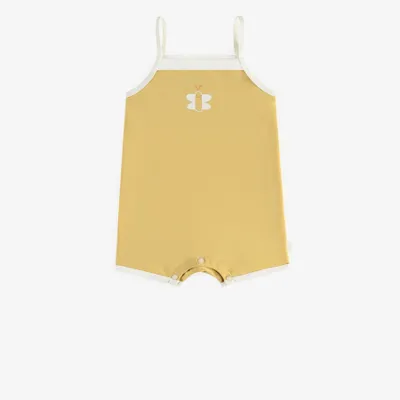 YELLOW ONE-PIECE BATHING SUIT WITH A BUTTERFLY ILLUSTRATION, BABY
