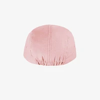 PINK CAP WITH FLAT VISOR IN LINEN AND COTTON, BABY