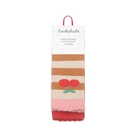 Stripy Cherry 2 Pack Socks