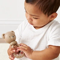 Sweetie Rattle™ Silicone Teether | Bear