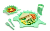 5 Piece Cellulose Feeding Set, Plate, Bowl, Cup, Spoon & Fork